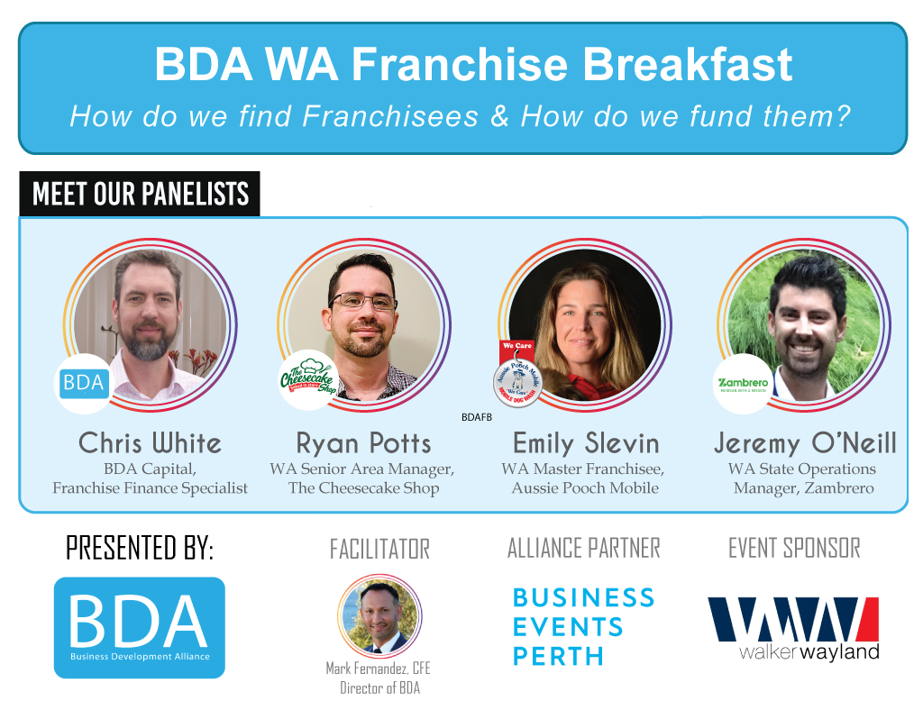 BDA WA Franchise Breakfast Banner